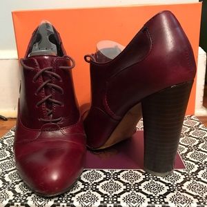 Isola Tora Chianti Leather Stylish Oxford Heels